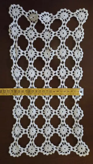 Set 3 centrini uncinetto fatti a mano