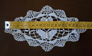 Set 3 centrini uncinetto fatti a mano