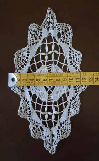 Set 3 centrini uncinetto fatti a mano