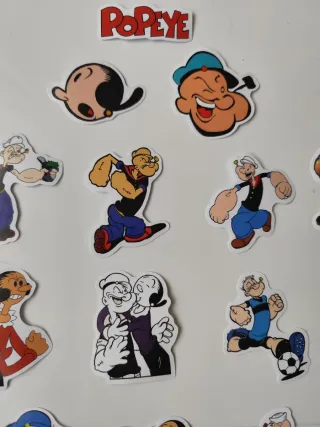Lote Pegatinas Popeye