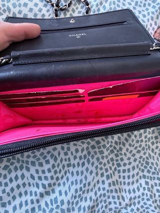 Cartera Chanel Rosa Auténtica