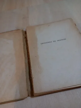 Libro Antiguo Lecciones de Francés