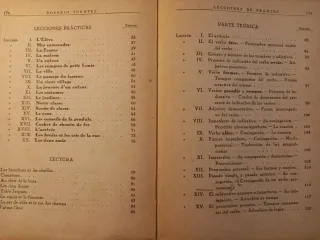 Libro Antiguo Lecciones de Francés