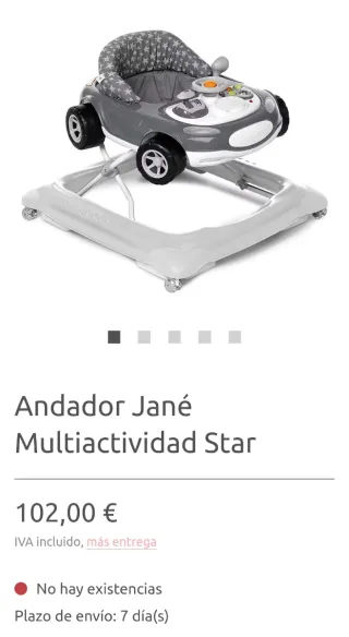 Andador Coche Auto Sport Jane Gris