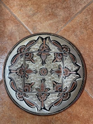 Plato Decorativo Metal 25cm