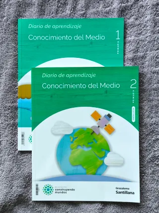 Libros Conocimiento del Medio 1 y 2 Primaria