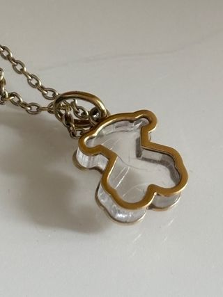 Collar Tous Oso Dorado y Negro