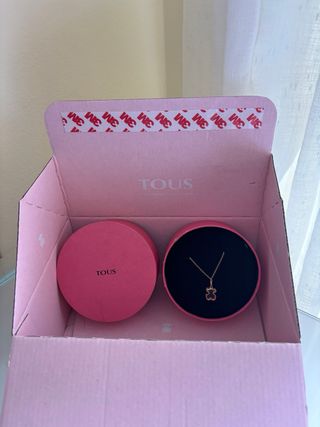 Collar Tous Oso Dorado y Negro