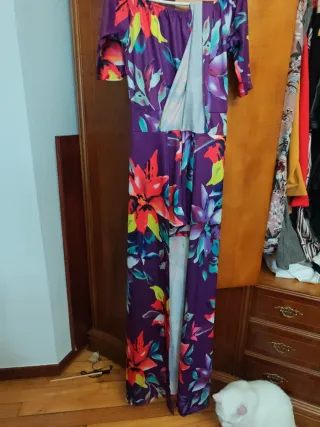 Mono largo estampado floral