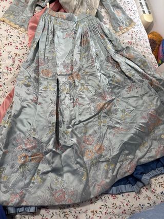 Trajes de Fallera Infantil Azul y Amarillo