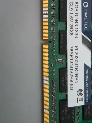 Ram so dimm ddr3 2x8gb