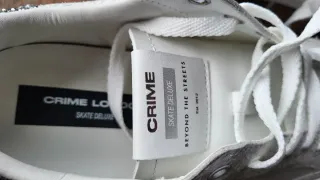 Sneakers Crime London Donna Argento Bianco