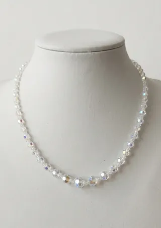 Collana donna cristalli sfaccettati