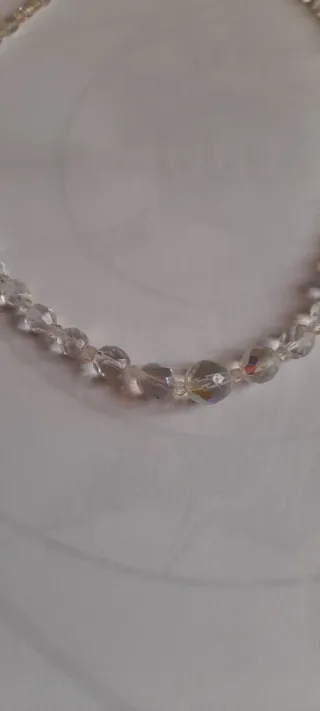 Collana donna cristalli sfaccettati
