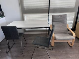 Mesa Comedor Ikea + 2 Sillas + Butaca