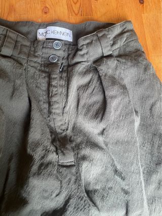 Pantalones chinos MACK KEHNEN verde vintage