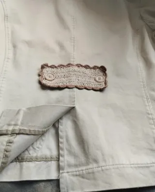 Chaqueta Tintoretto Beige Crochet Vintage