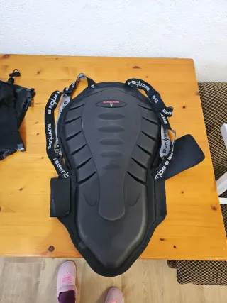 Chaqueta Moto Mujer Negra