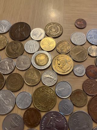 Lote de monedas con album