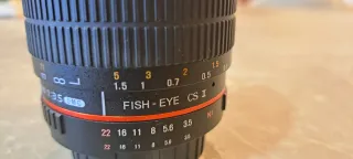 Objetivo Samyang 8mm f/3.5 Ojo de Pez para Nikon.