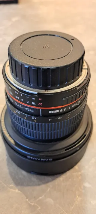 Objetivo Samyang 8mm f/3.5 Ojo de Pez para Nikon.