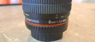 Objetivo Samyang 8mm f/3.5 Ojo de Pez para Nikon.