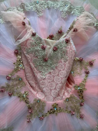 Tutú Profesional Rosa y Blanco