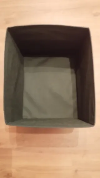 2 Cajas de tela negra Ikea