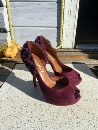 Tacones Zara Burdeos