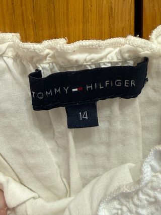 Blusa Tommy Hilfiger Blanca Talla 14