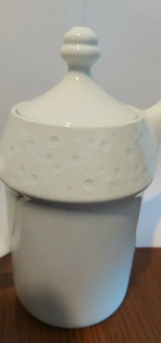 Cafetera Kaiser Vintage Porcelana Blanca