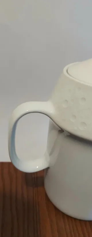 Cafetera Kaiser Vintage Porcelana Blanca