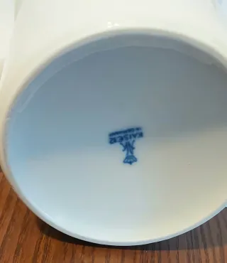 Cafetera Kaiser Vintage Porcelana Blanca