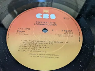 Vinilo Leonard Cohen Greatest Hits