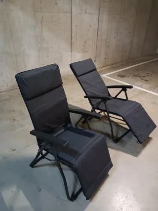 Tumbonas de jardín/terraza plegables