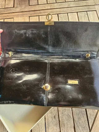 Pochette Busta Nera Vernice