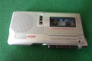 Grabadora Microcassette Sony M-560V, caja y manual