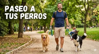 Paseo a tus perros y cuidado de gatos