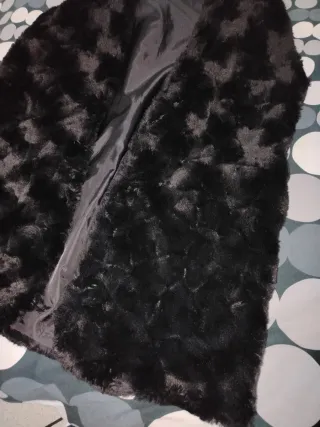 Gilet pelliccia sintetica nero taglia M