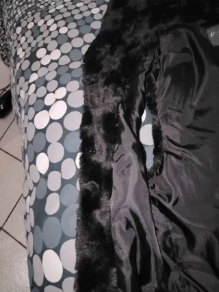 Gilet pelliccia sintetica nero taglia M