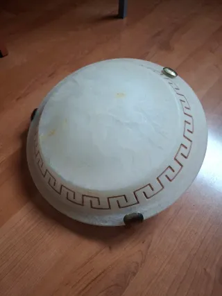 Lámpara de salón cristal y metal