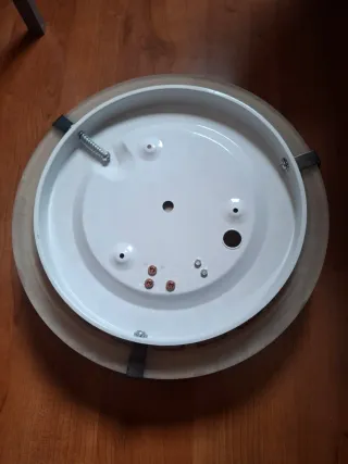 Lámpara de salón cristal y metal