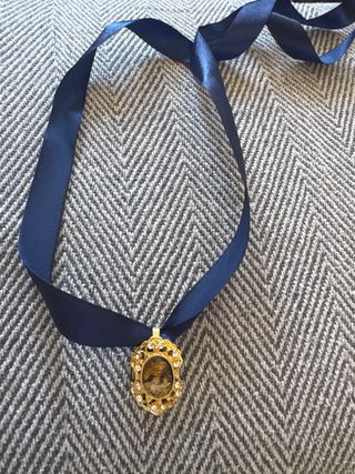 Traje de Fallera color crema y azul