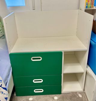 Cambiador bebé / mesa IKEA (2 en 1)