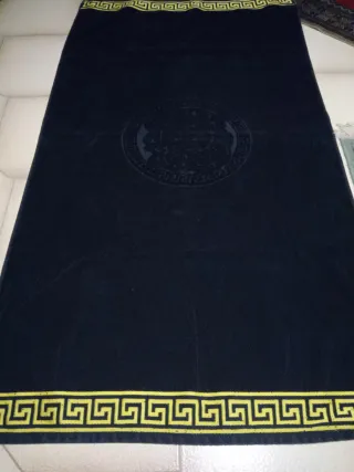 Telo Mare Poseidone Spugna Nero