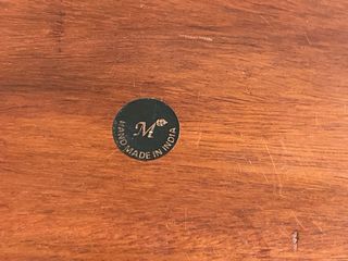 Caja de madera vintage decorada