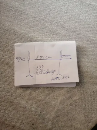 Burra para ropa metálica