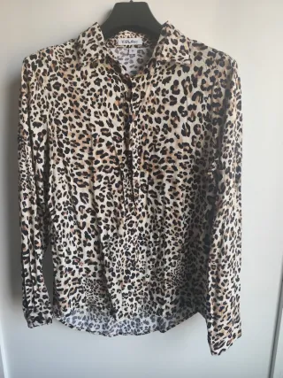 Camisa VIOLA&C Estampado Leopardo Talla M