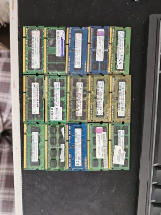 Lote Memoria RAM Portátil DDR3 1, 2, 4 GB