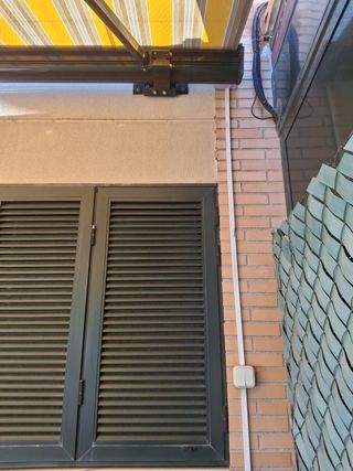 Tessuto tenda a rullo verde e giallo automatico